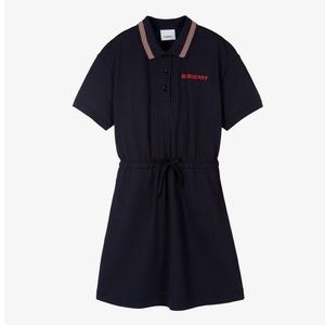 Navy burberry girls dress